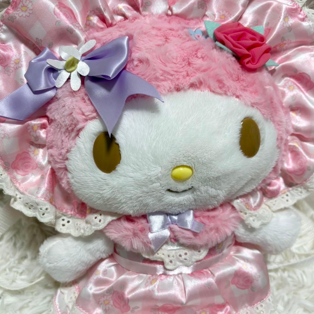 マイメロディ　ロリータ　ボンネット　ぬいぐるみリュック　薔薇柄　40周年限定