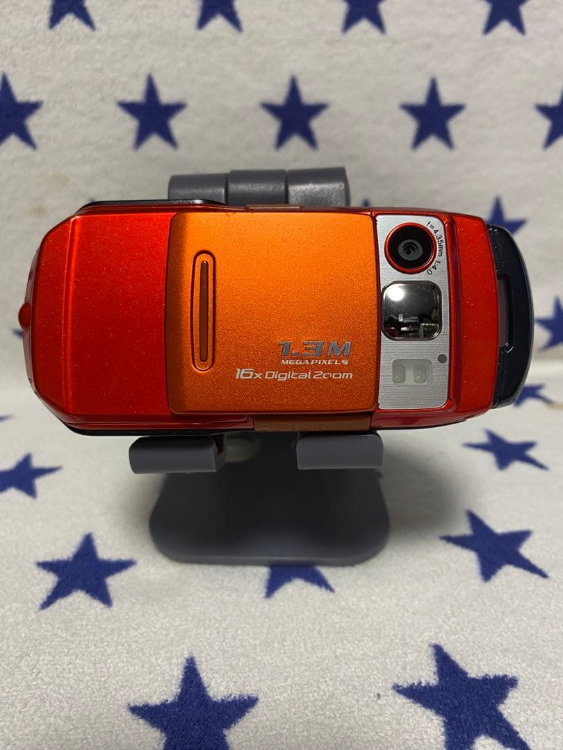 SO505iS オレンジ 回転式 携帯電話 - メルカリ