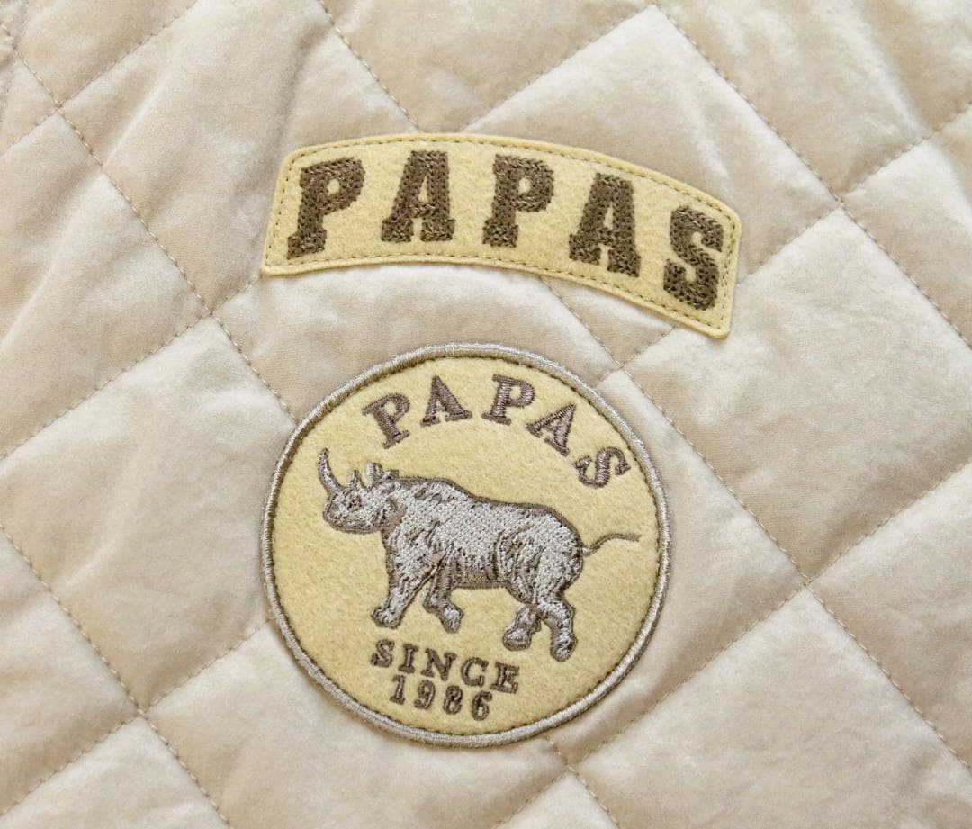 極美品/5万円』PAPAS パパス ベスト『リバーシブル中綿入り