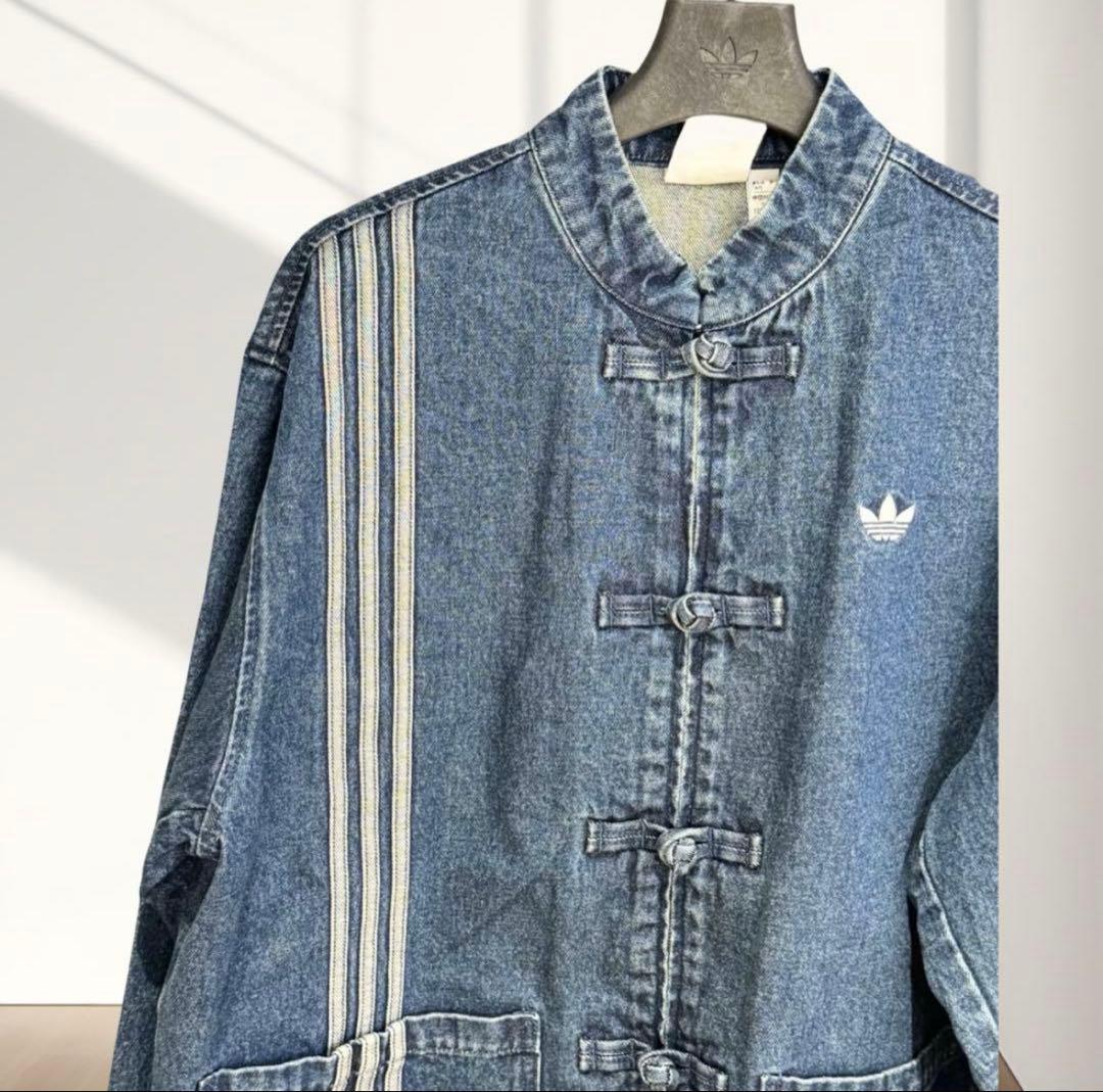 Adidas Mサイズ 中国限定 巳年チャイナトラックジャケット デニム
