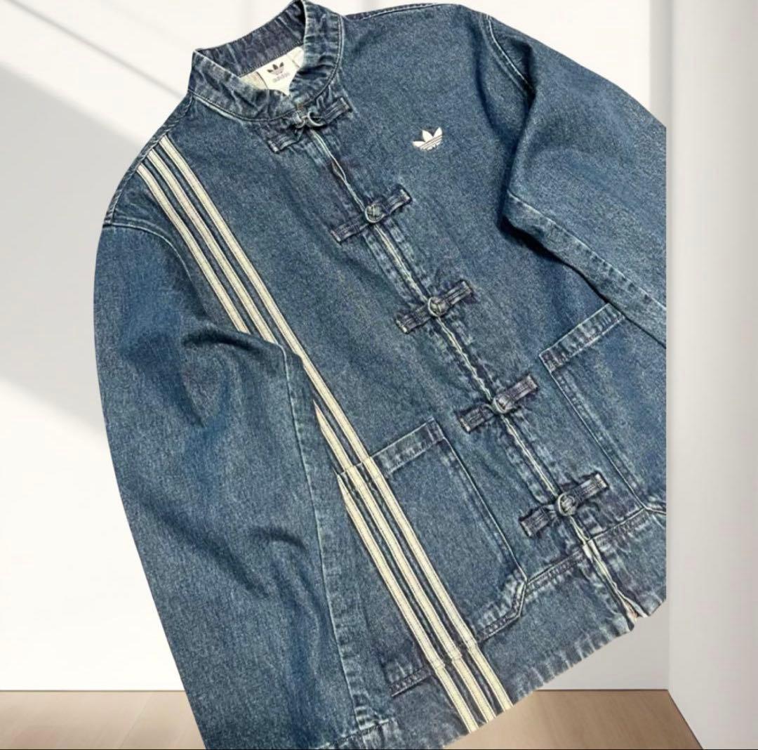 Adidas Mサイズ 中国限定 巳年チャイナトラックジャケット デニム