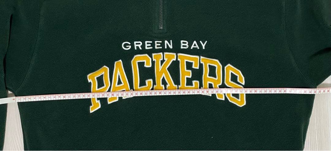 チャンピオン 90s グリーンベイパッカーズ フリース ハーフジップ
