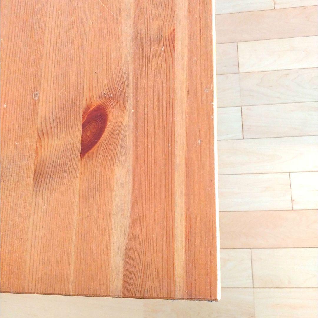 ナチュラルウッド ダイニングテーブル 約90cmx70cm×73.5cm