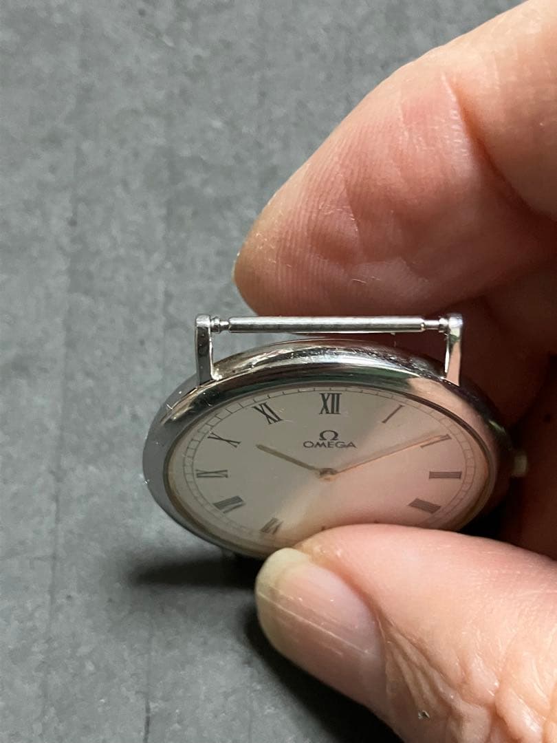 宝*斎様 オメガメンズQZ稼働未確認ジャンク扱いです、竜頭てま時間合わせはできま
