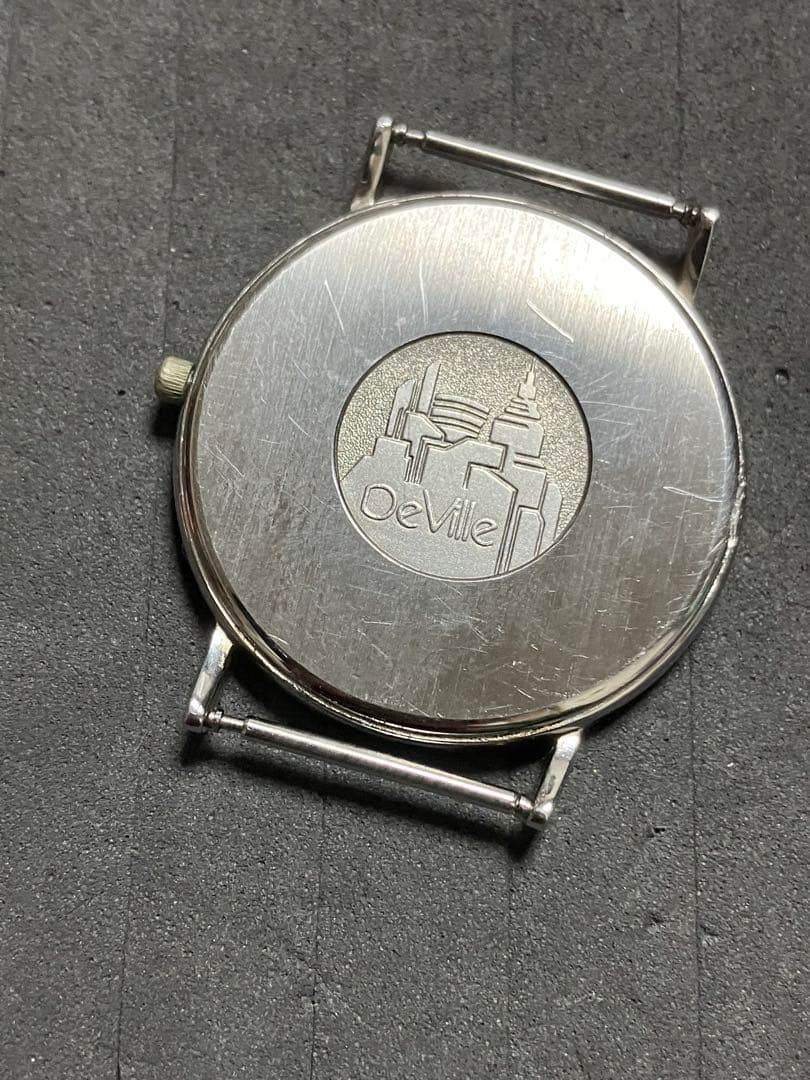 宝*斎様 オメガメンズQZ稼働未確認ジャンク扱いです、竜頭てま時間合わせはできま