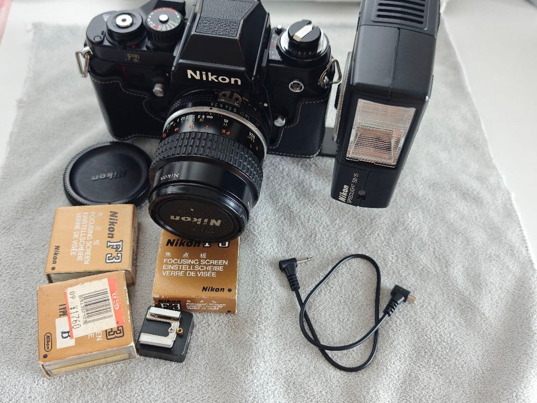 NIKON F3 フィルムカメラ 一眼レフ ➕ ais 55mm2.8 +おまけ - メルカリ