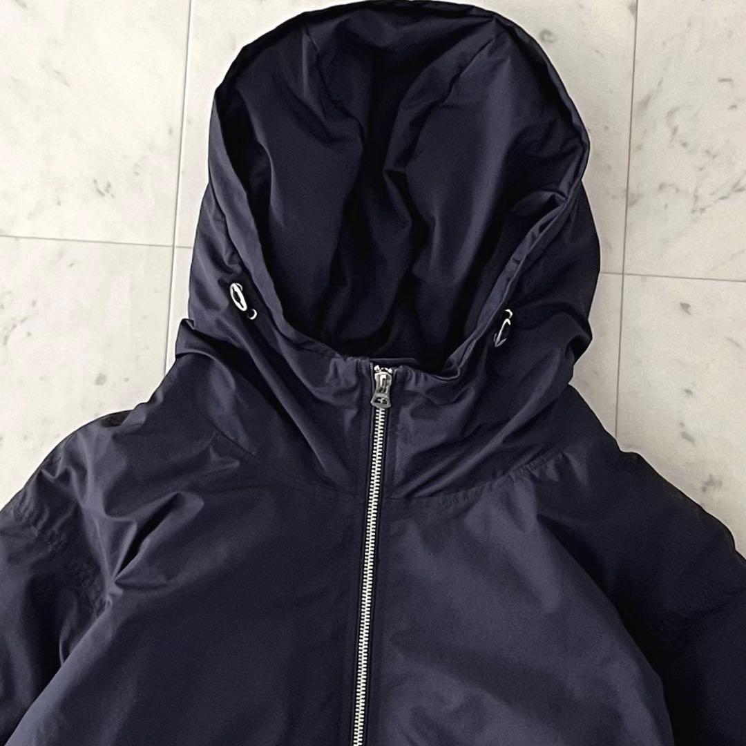 定価6,6万＊ロフトラボ フーデッドミドルダウンジャケット JEAN-2 紺