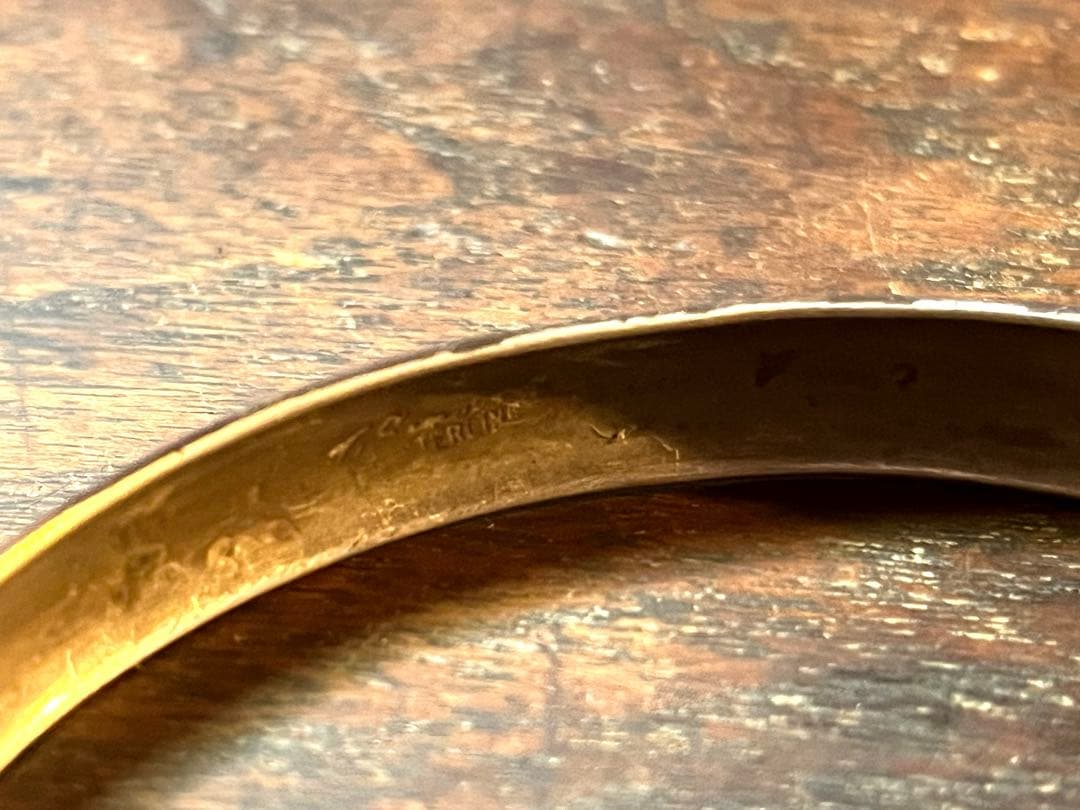 ヴィンテージ ナバホ族 シルバーバングル ストーリーテラー トーマス