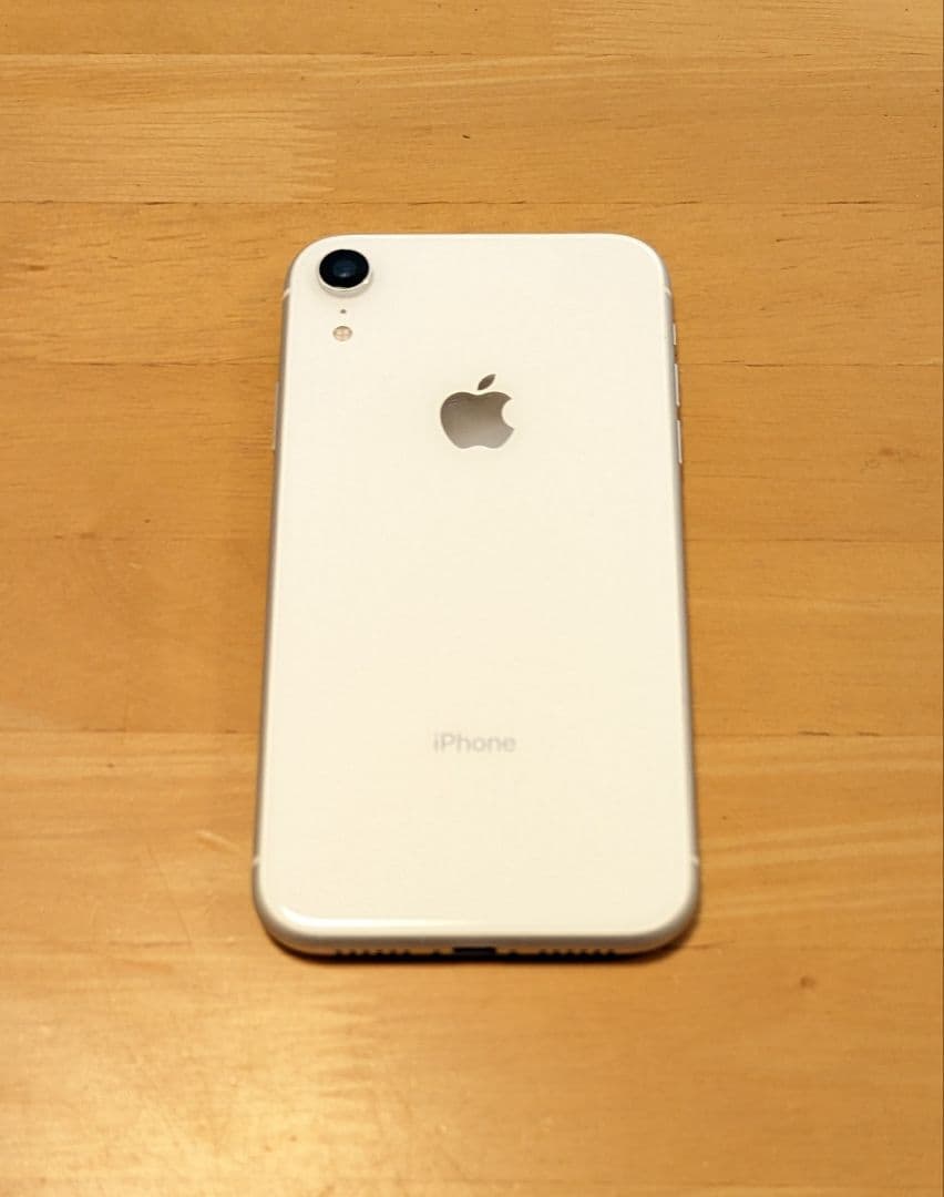 美品 iPhone XR 128GB ホワイト SIMフリー 付属品完品 iPhone XR ホワイト