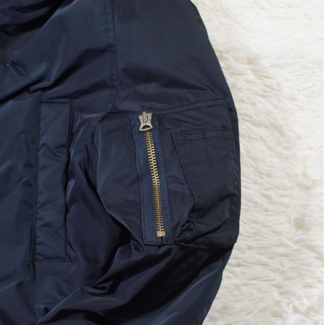 美品 裏ボア《beautiful people》N-3B(150)フライト 紺