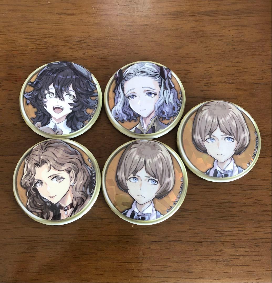 人狼ジャッジメント 人狼j vip 缶バッジ ポール ペネロペ ケイト