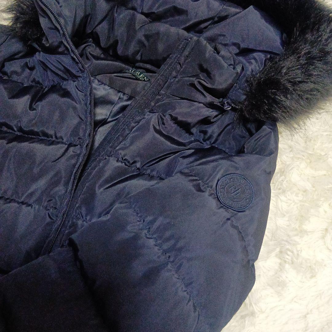 ローレンラルフローレン ダウンジャケット ベルト ファー ロゴ