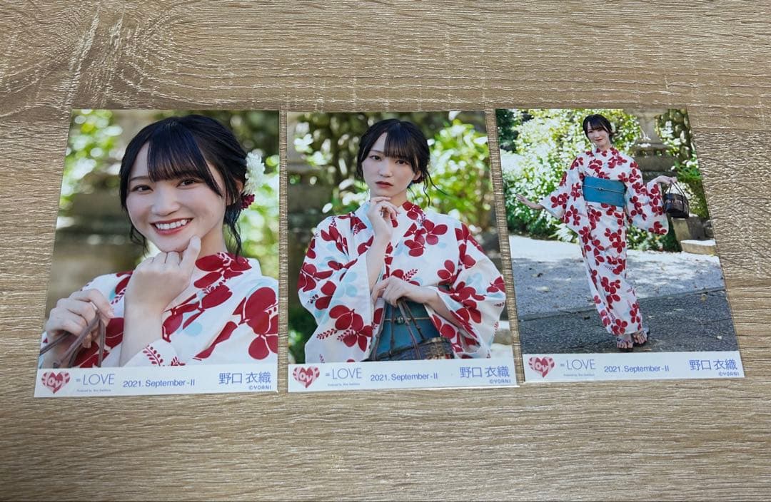 LOVE イコラブ 野口衣織 夏祭り恋慕う 浴衣 生写真コンプ - メルカリ