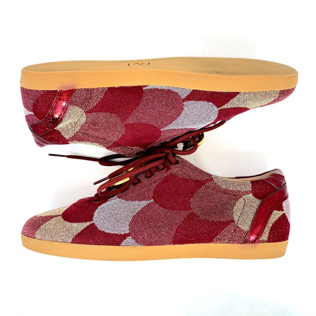 靴 Gucci Marmont Sneaker \"Red\" 437485