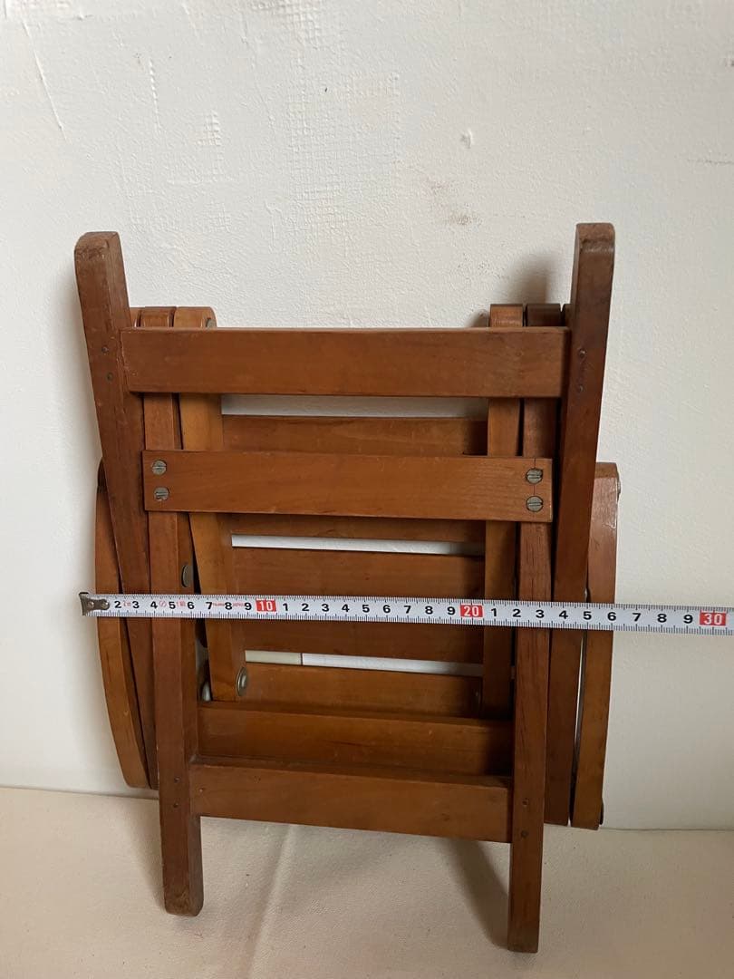 古道具 月光荘 木製 折りたたみ椅子 - メルカリ