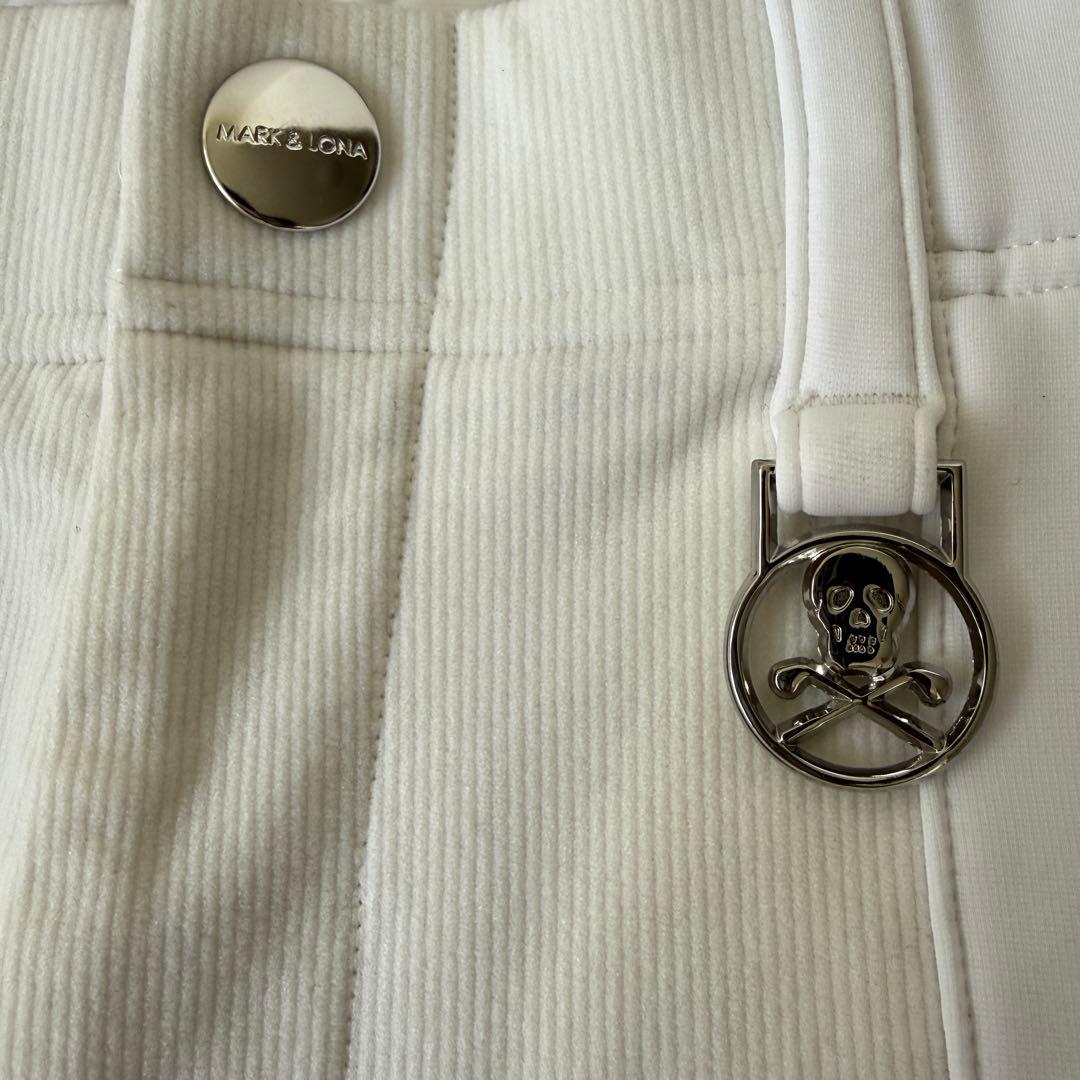 現行モデル 裏起毛 マークアンドロナ パンツ XL〜XXL相当 白 50 暖パン