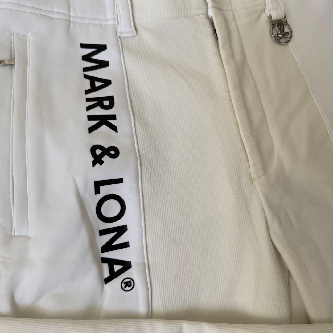 現行モデル 裏起毛 マークアンドロナ パンツ XL〜XXL相当 白 50 暖パン