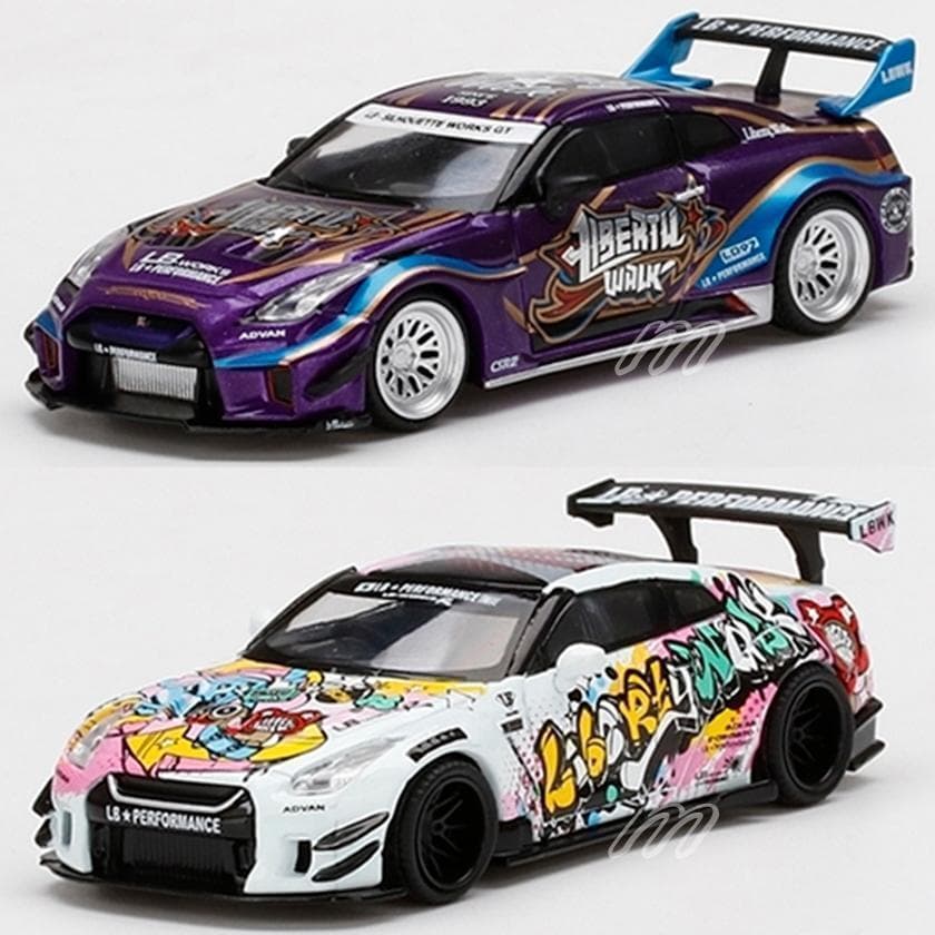 ⭐️MINIGT Purple llic & Kuma Graffiti