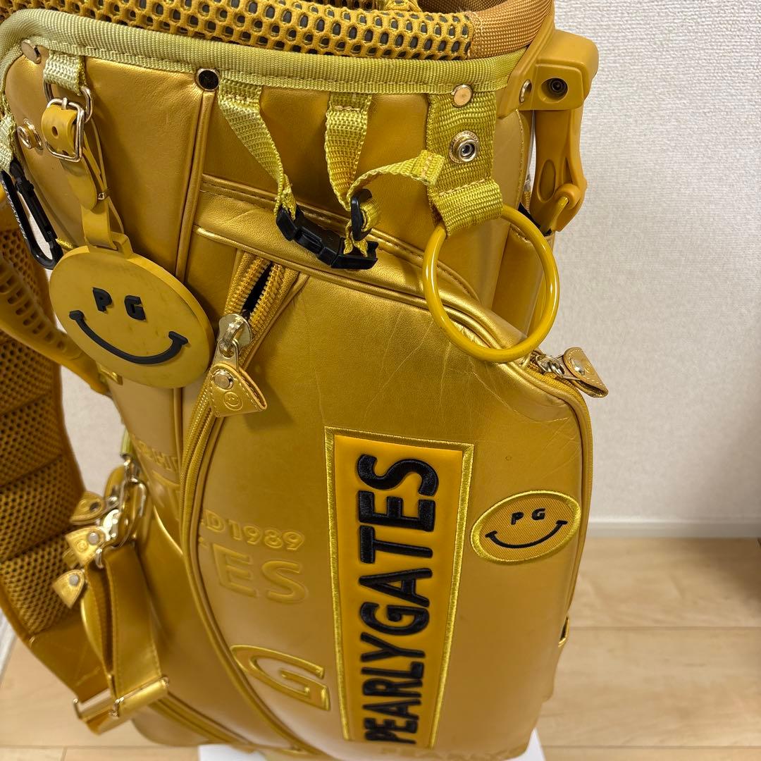 希少）パーリーゲイツ キャディバッグ ゴールド - メルカリ