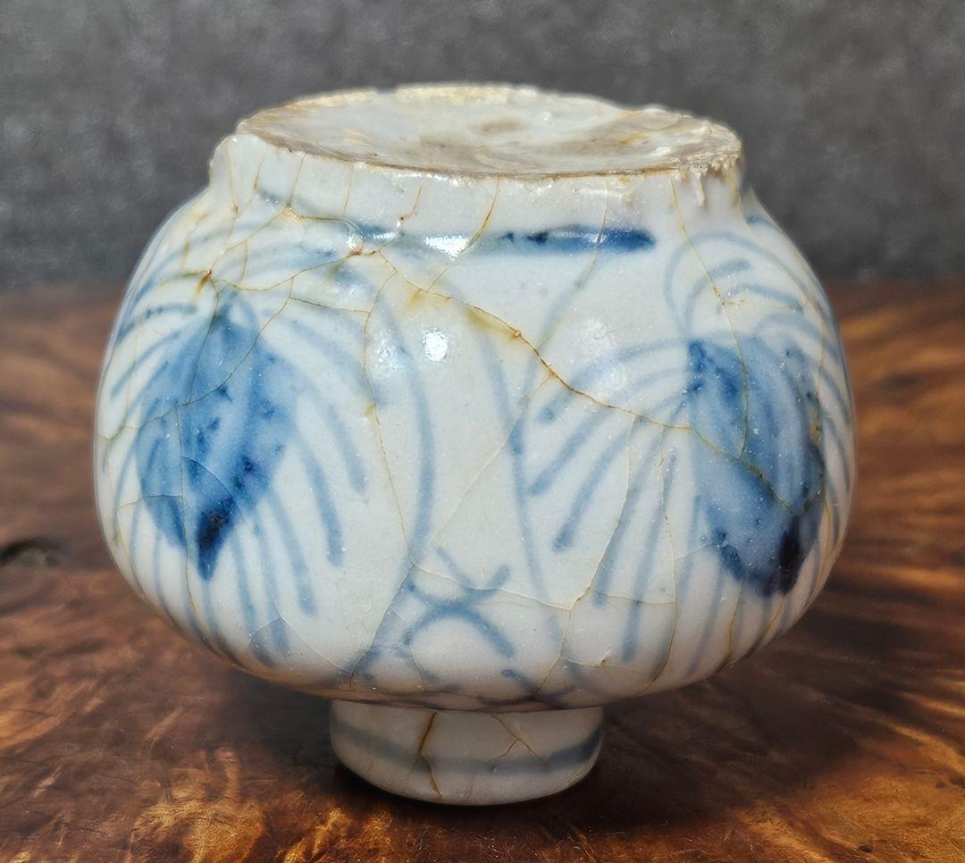 中国南方系 東南アジア古陶磁器 青華 安南 宋胡録 小壺 茶入れ