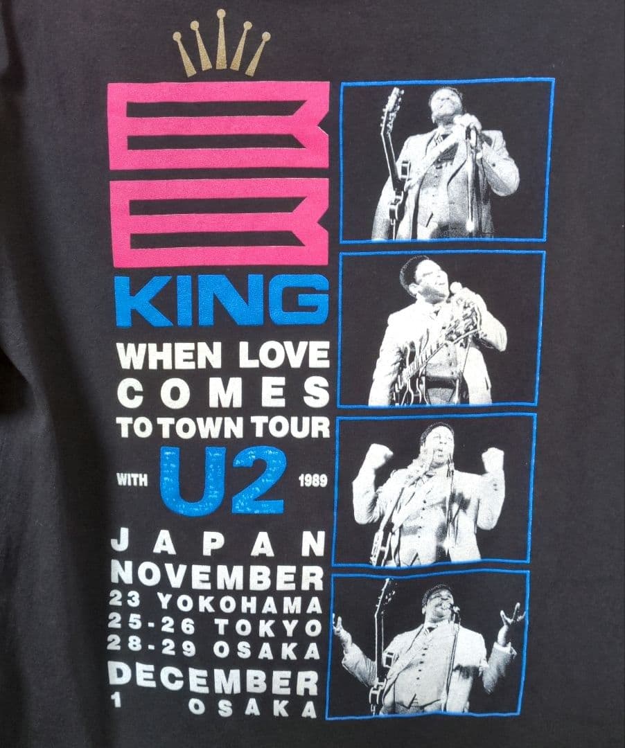 希少!! 　BB KING U2 ジャパンツアー Tシャツ