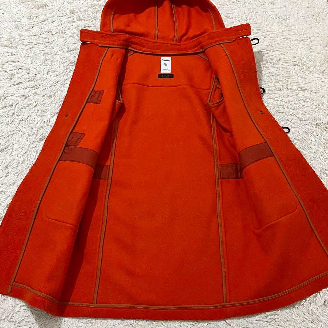 ✨極美品✨オーシバル ダッフルコート ヘリンボーン ロング丈 オレンジ