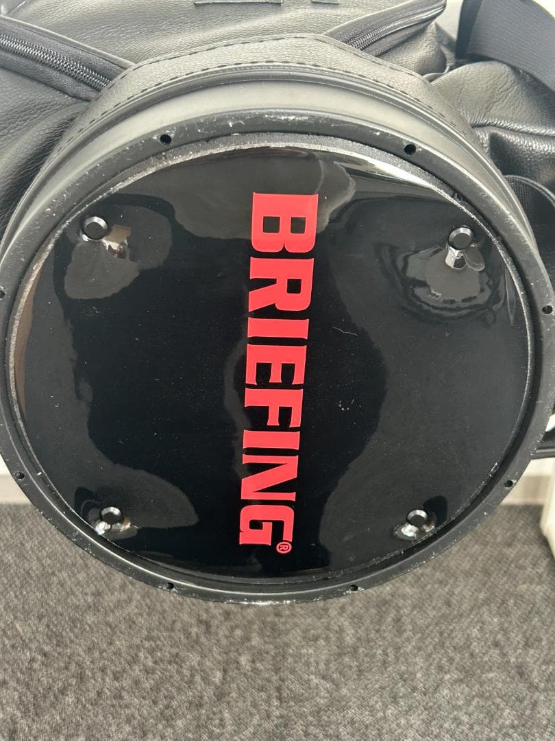 BRIEFING ブラックレザーゴルフキャディバッグ 新品未使用 045
