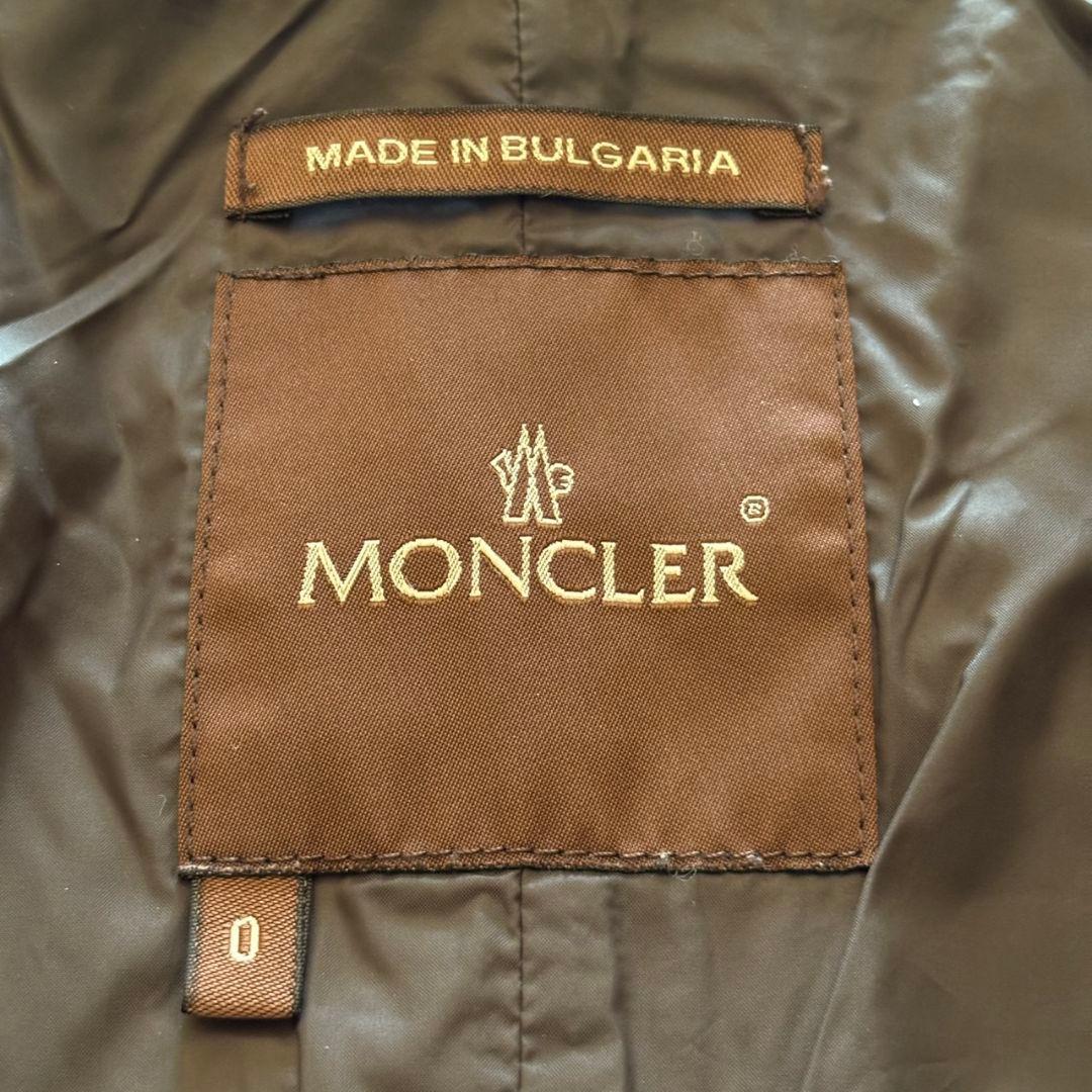 美品 モンクレール ダウンコート キルティング 茶タグ ブルガリア製
