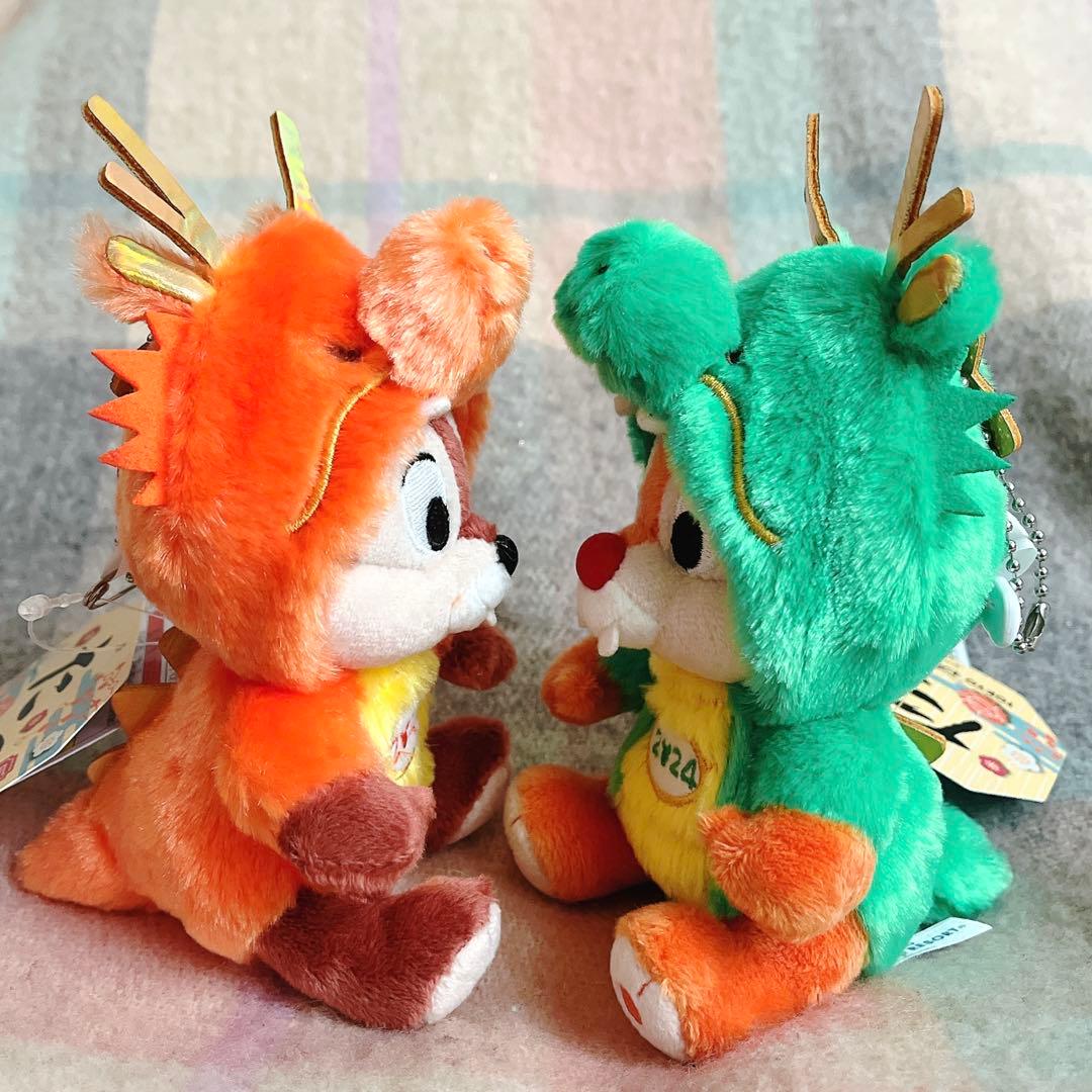 東京ディズニーリゾート 2024干支 辰年 ぬいぐるみバッジ チップ