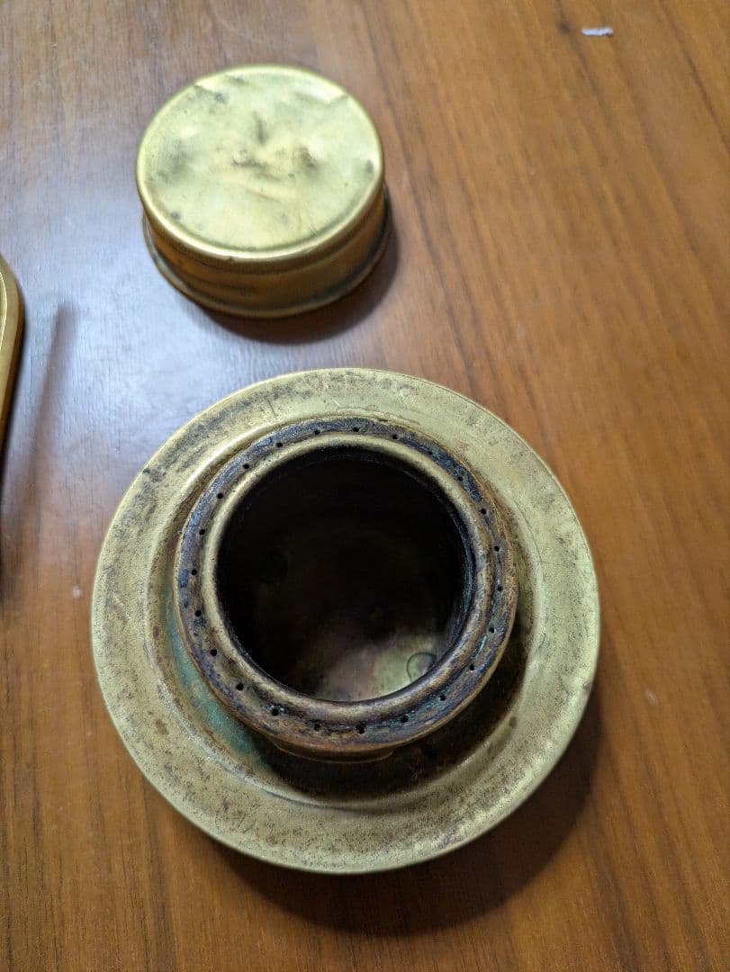 スウェーデン軍 アルコールストーブ 真鍮 五徳セット 軍幕 ブッシュ