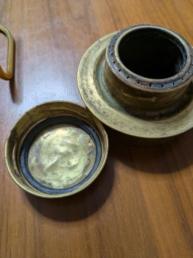 スウェーデン軍 アルコールストーブ 真鍮 五徳セット 軍幕 ブッシュ