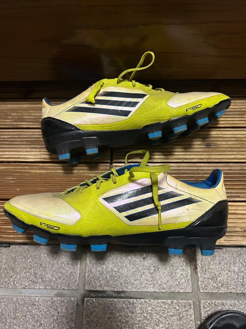 adidas F50サッカーシューズ イエロー/ホワイト/ブラック　25.5cm