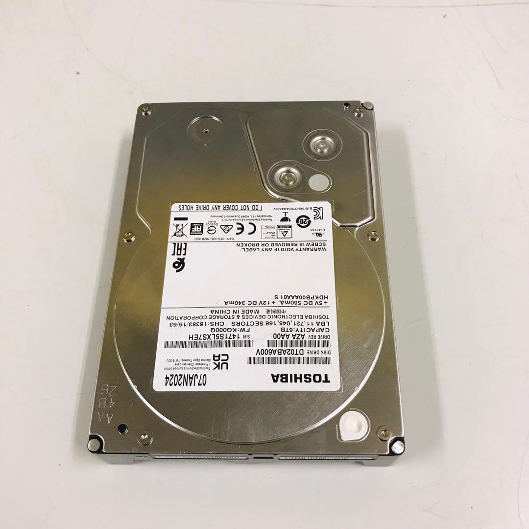 外付けハードディスク・ドライブ 4.0TB/ WD40PURX/ 6TB/ DT02ABA600V