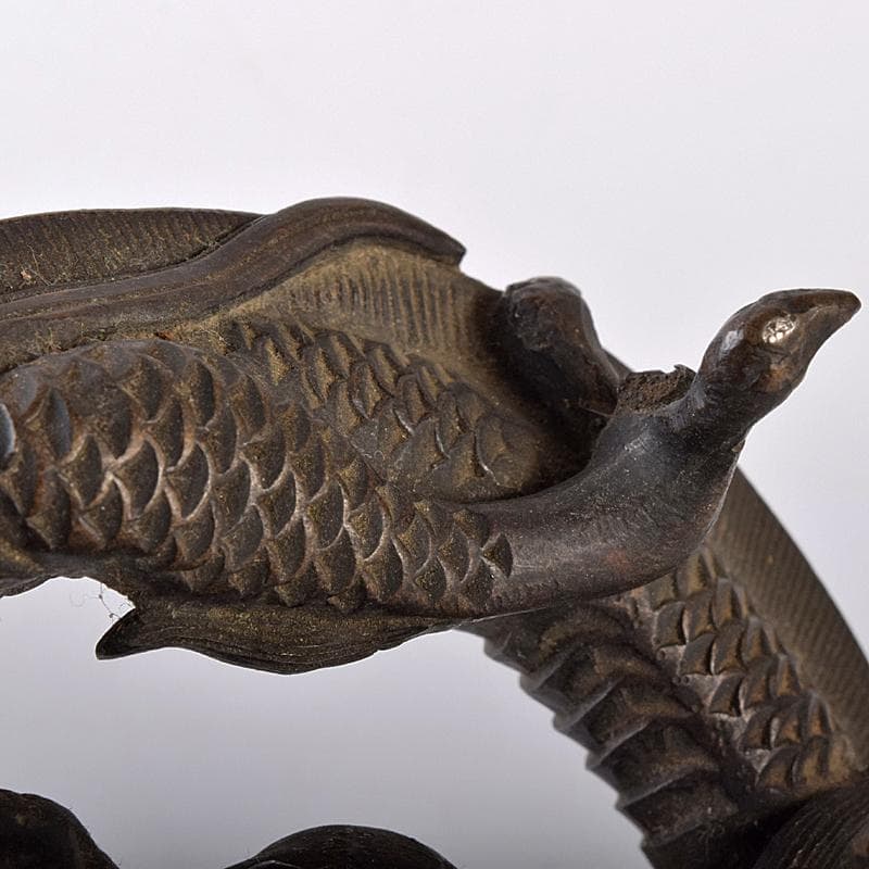 中国 古銅 龍 紙鎮 墨床 蓋置 置物 T R8206 - メルカリ