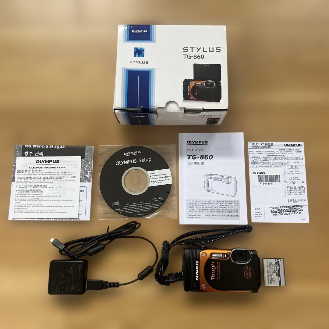 ジャンク】OLYMPUS Tough TG-860 デジタルカメラ オレンジ - メルカリ
