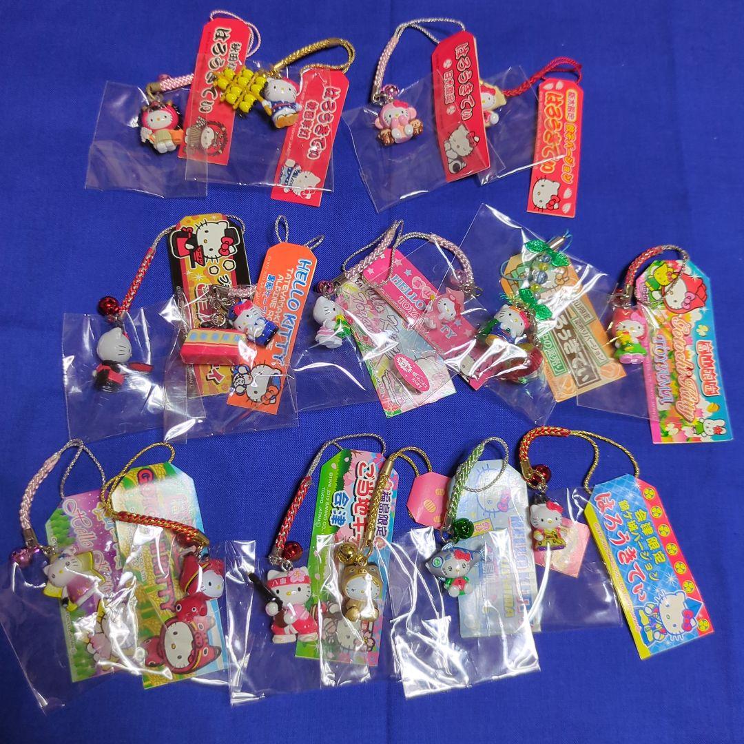 ご当地キティ根付71個　神奈川、福島他、山形他、武将など