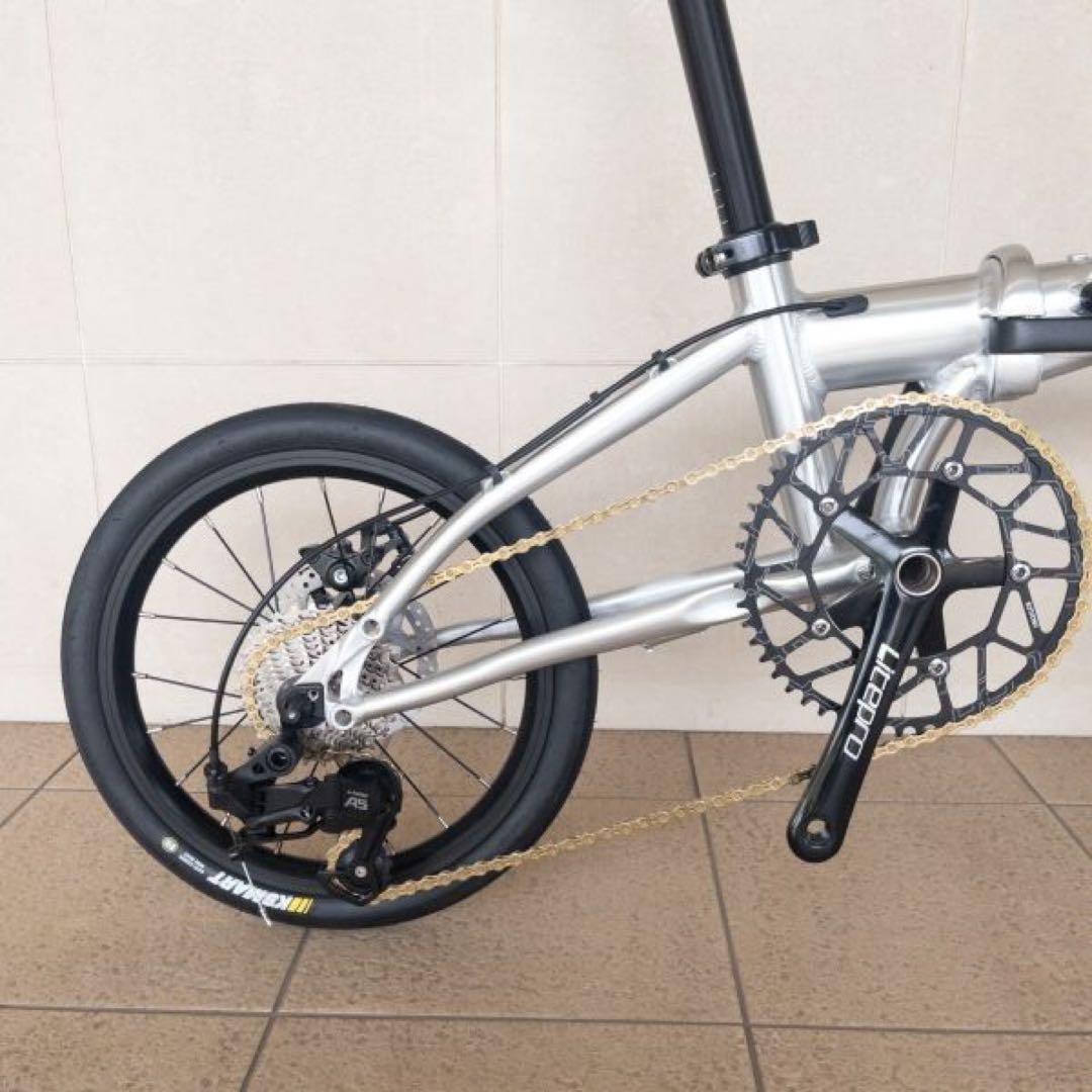 K3 PLUS ☆未使用品☆超軽量カスタム【8KG】☆折り畳み 自転車 9速