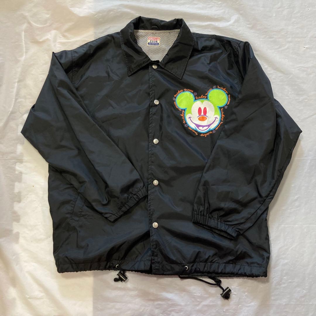 アナハイムクラブDisneyディズニーミッキーナイロンコーチジャケット