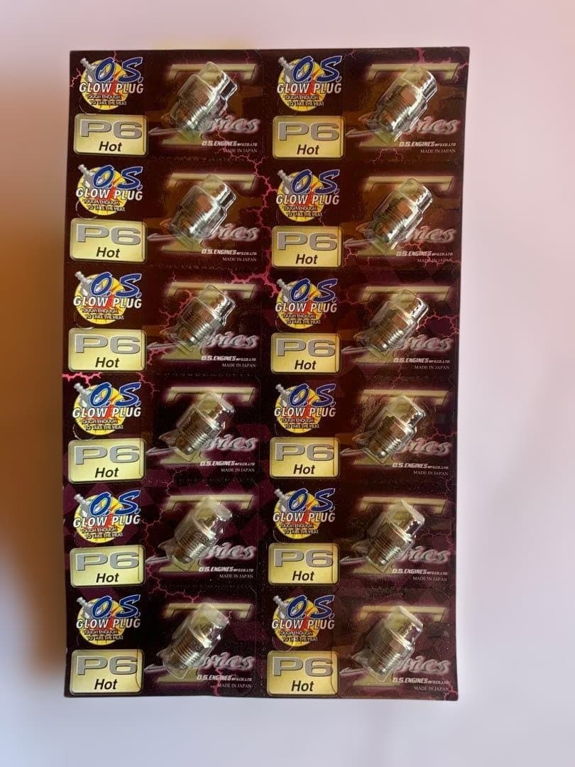 OS 小川精機 P6 Hot ターボヘッドプラグ 1シート (12個入) OS 小川精機 P6 Hot ターボヘッドプラグ 1シート (12個入) OS 小川精機