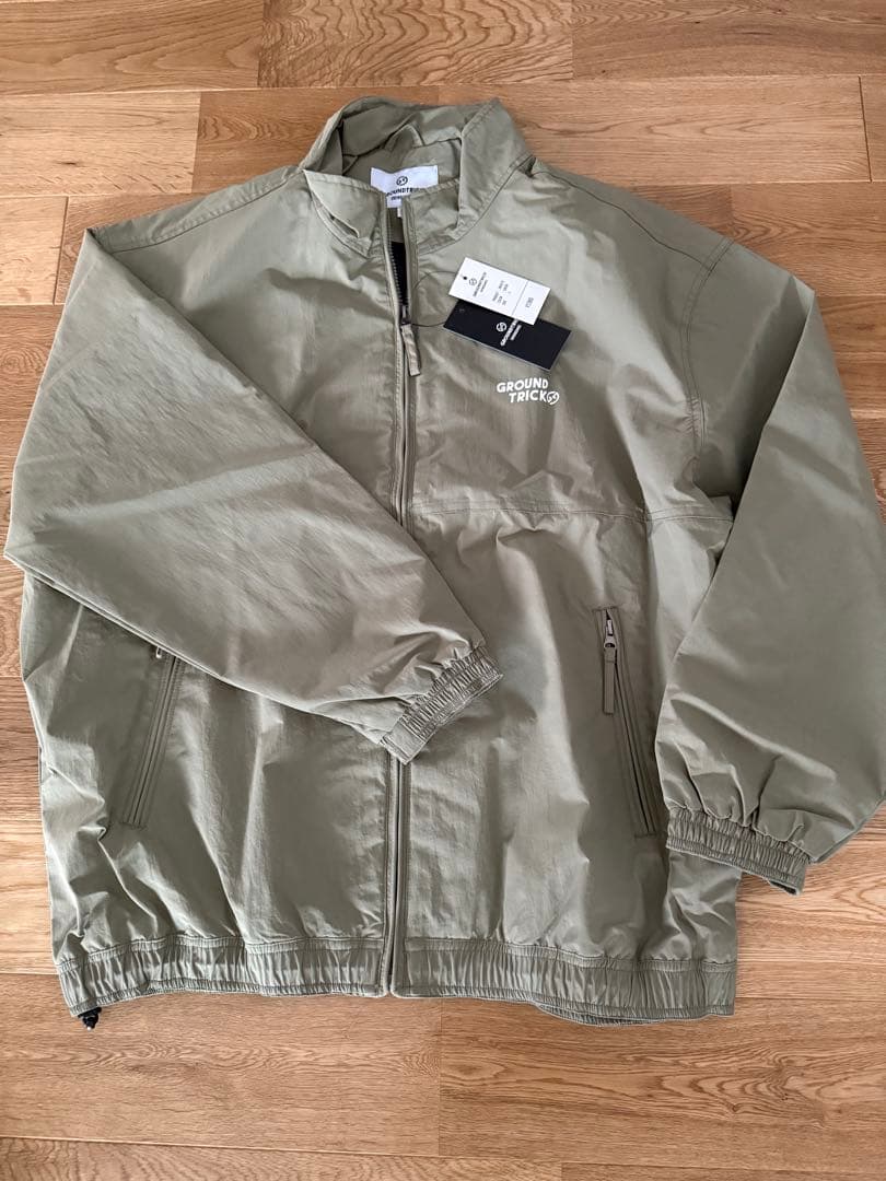 GT board 上下セットXL カーキ アシックス プルオーバージャケット ロングパンツ 上下セット ダブル