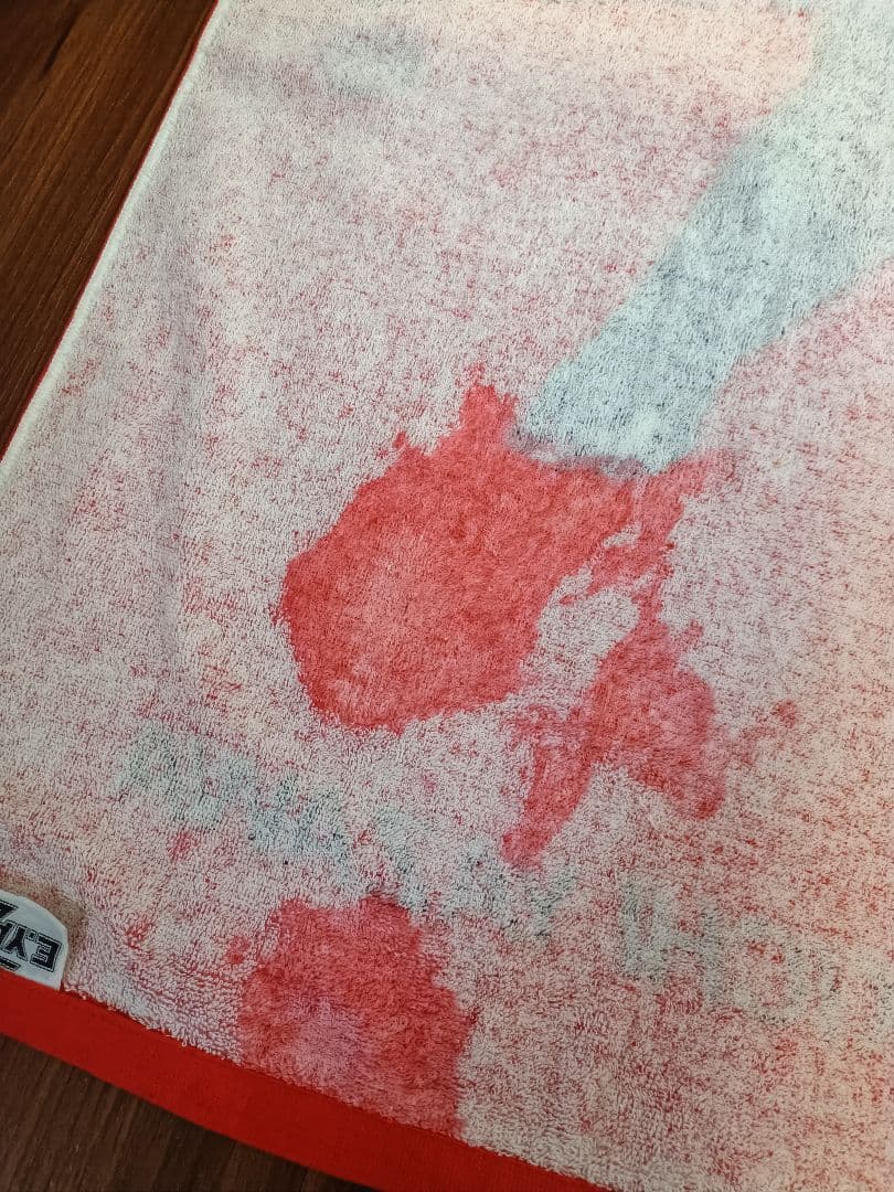 矢沢永吉　スペシャルビーチタオル　SBT（Ｎｅｗ　姿）レッド旧サイズ