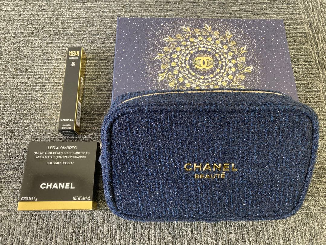 CHANEL シャネル　2025年　アイシャドウアンドマスカラセット 未使用品 試してみた】シャネル アイシャドウ アンド マスカラ セット CHANELの