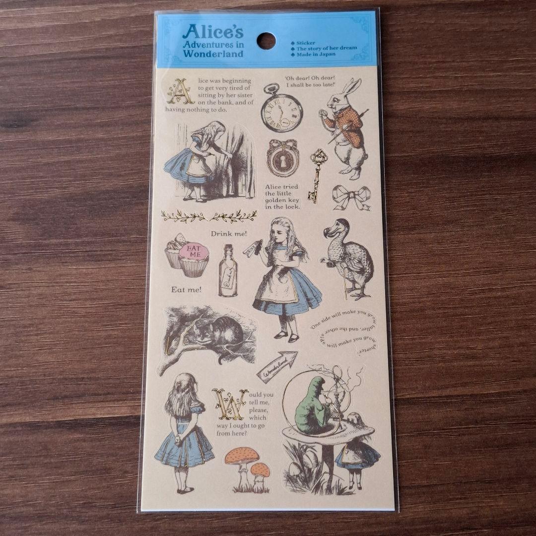 新品/未使用] ふしぎの国のアリス シール2枚セット - メルカリ