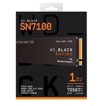 内蔵型SSD WD_BLACK SN7100 1TB SSD Western Digital 内蔵SSD WD_BLACK SN7100 M.2 2280 1TB NVMe 2025年1