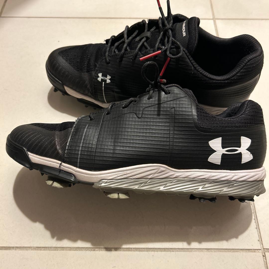 UNDER ARMOUR ゴルフシューズ ブラック - メルカリ