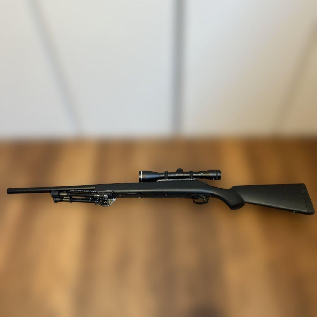 スナイパーライフル ブラック スコープ付き　バイポット付き