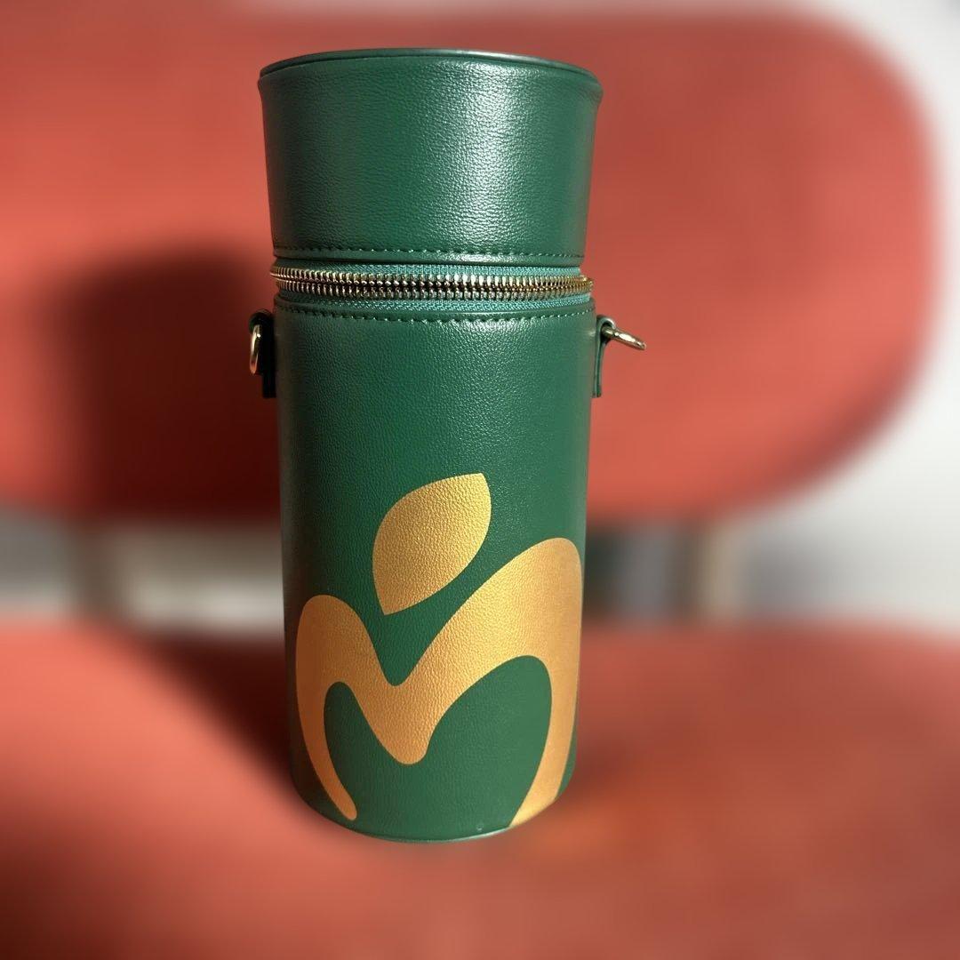グリーンロゴ入り円筒形ケース