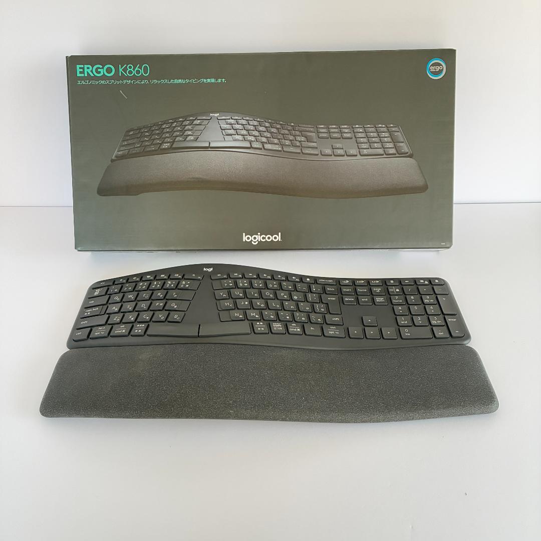 【美品】ロジクール ERGO K860 ワイヤレスキーボード Amazon.com: Logitech Ergo K860 Wireless Ergonomic Keyboard with