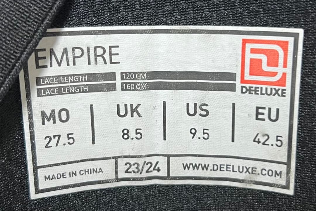 【即日発送】DEELUXE スノボ　EMPIRE 27.5cm 23-24モデル