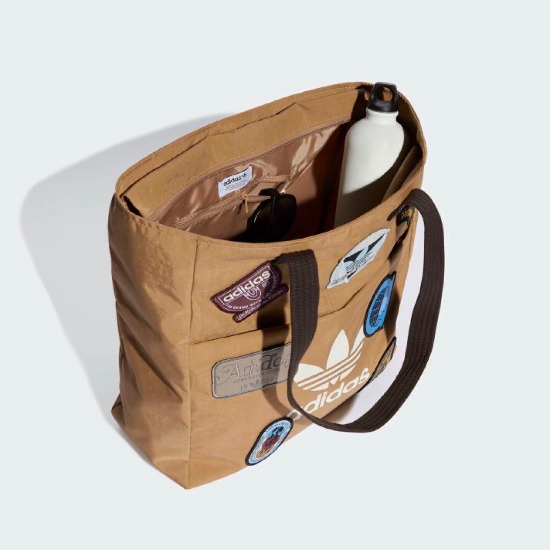 新品⭐️adidas originalsレコード トートバッグ ベージュ ブラウン